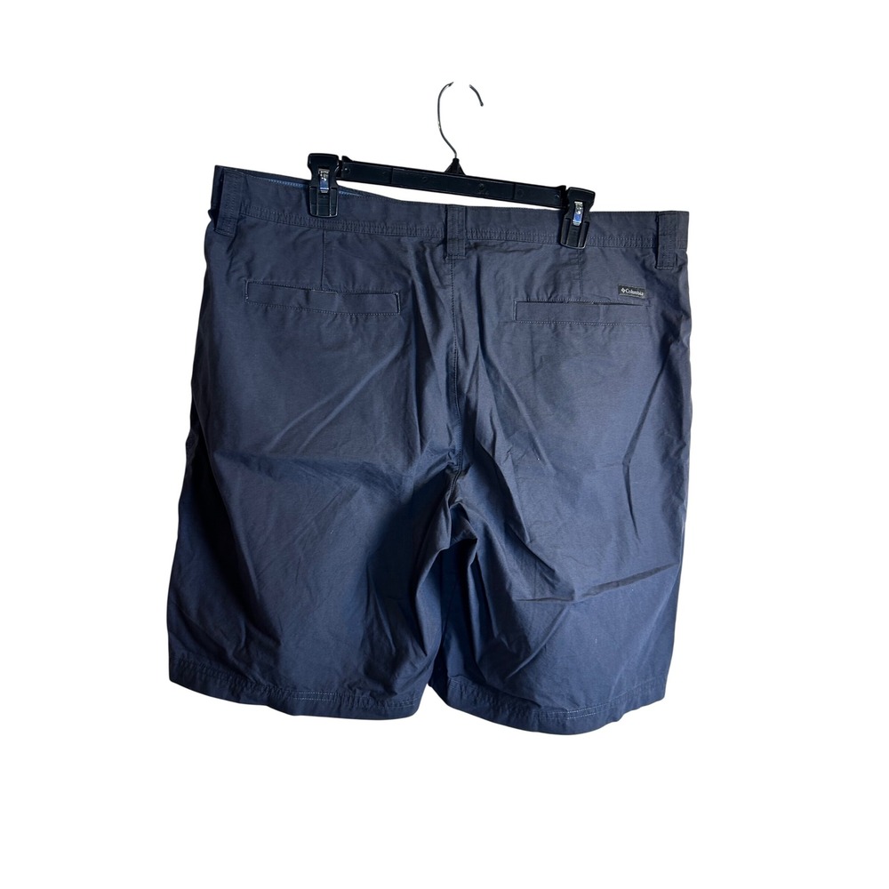 Columbia Shorts 38 Dark Gray Flat Front Cotton Blend Mens
